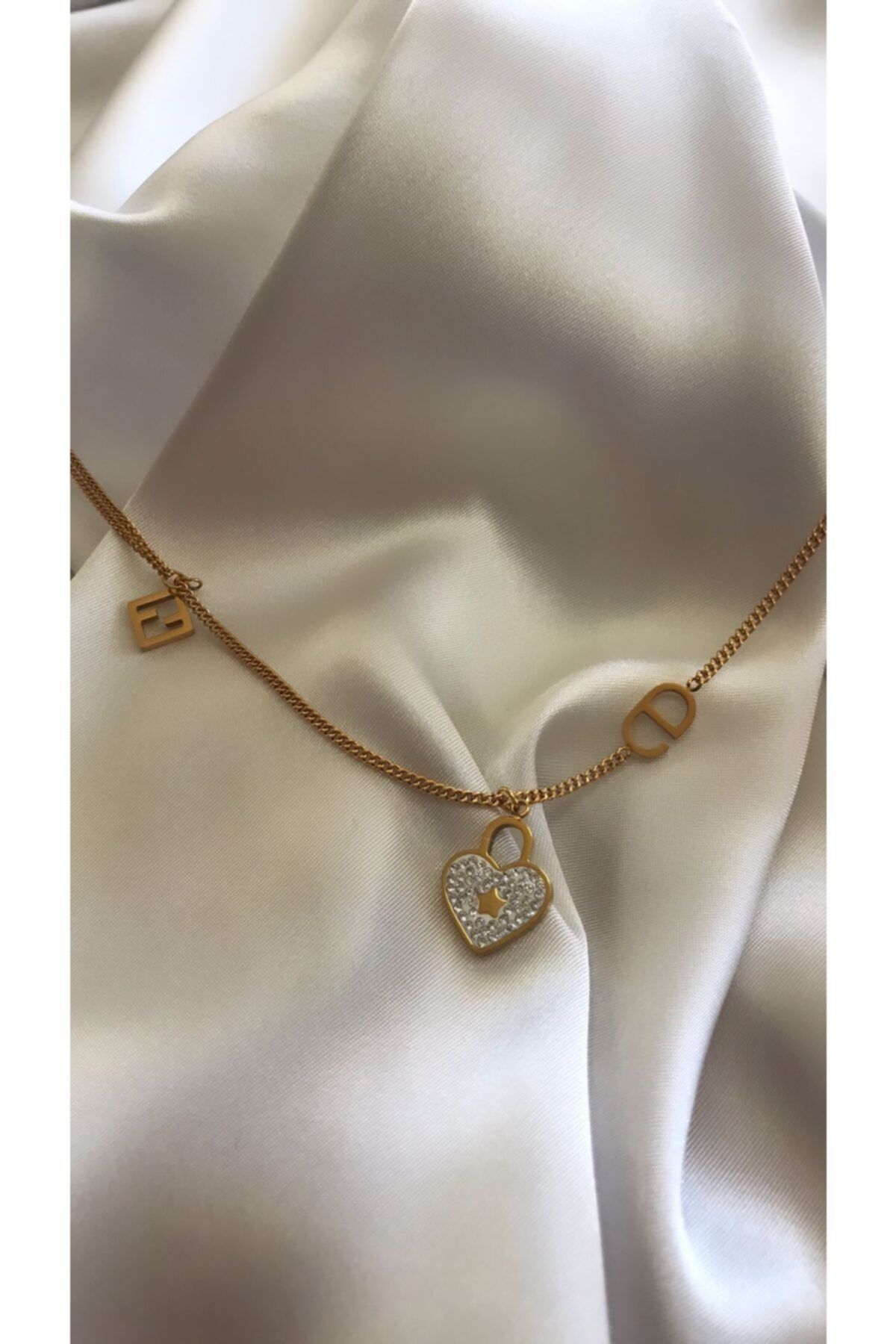 Do So Jewellery C&d Taşlı Yıldız Gold Altın Kaplama Kolye