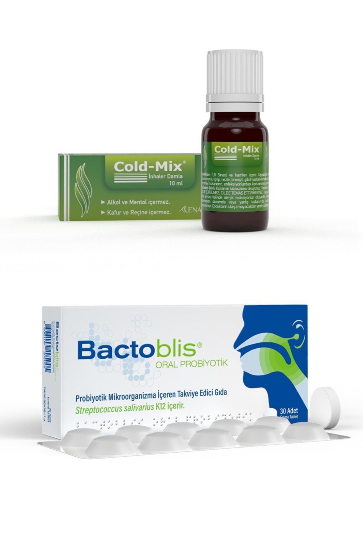 ColdMix Burun Açıcı Damla Ile Bactoblis Ağız Boğaz Probiyotiği