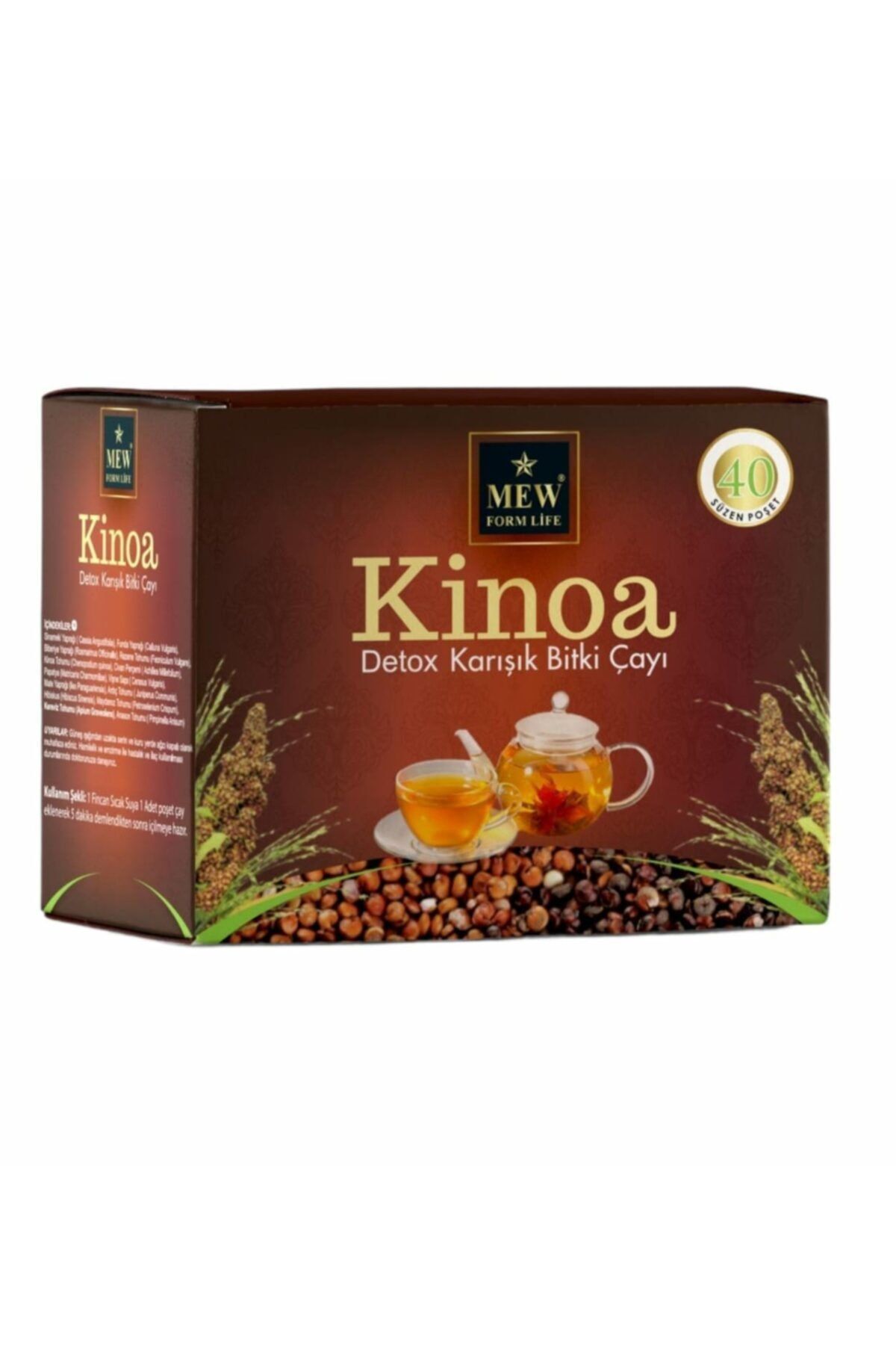 MEW KİNOA ÇAY Mew Form Life Kinoa Detox 40'lı Süzen Poşet