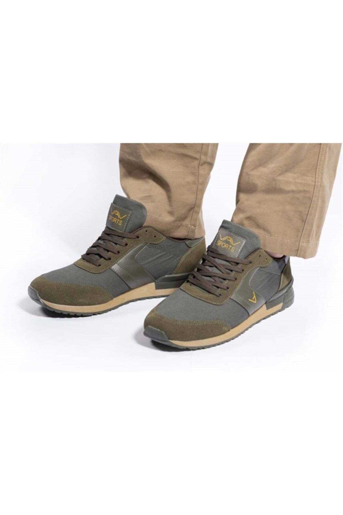 VAV WEAR Erkek Haki Günlük Outdoor  Spor Ayakkabı