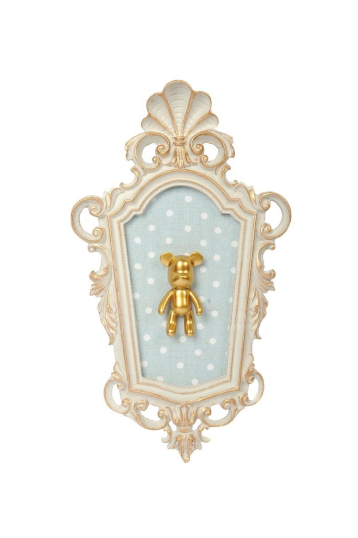 Dona De Miel Goldie Bear Dekoratif Tablo