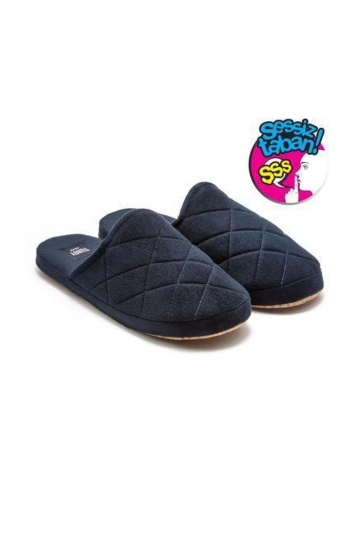 Twigy Twıgy Yy1072 Bako Lacivert Sessiz Taban Erkek Ev Terliği
