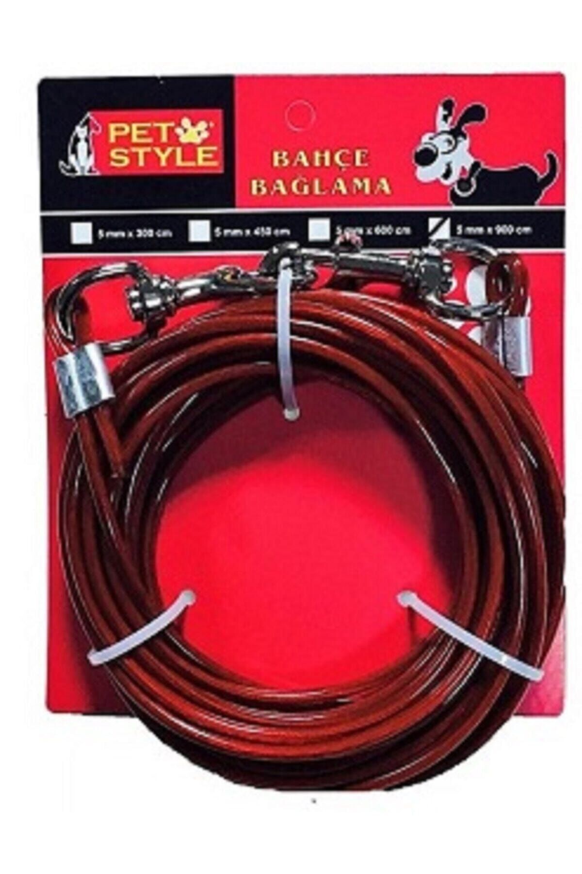 Pet Style Köpek Uzatma Bahçe Bağlama Çelik Halat 9 Metre