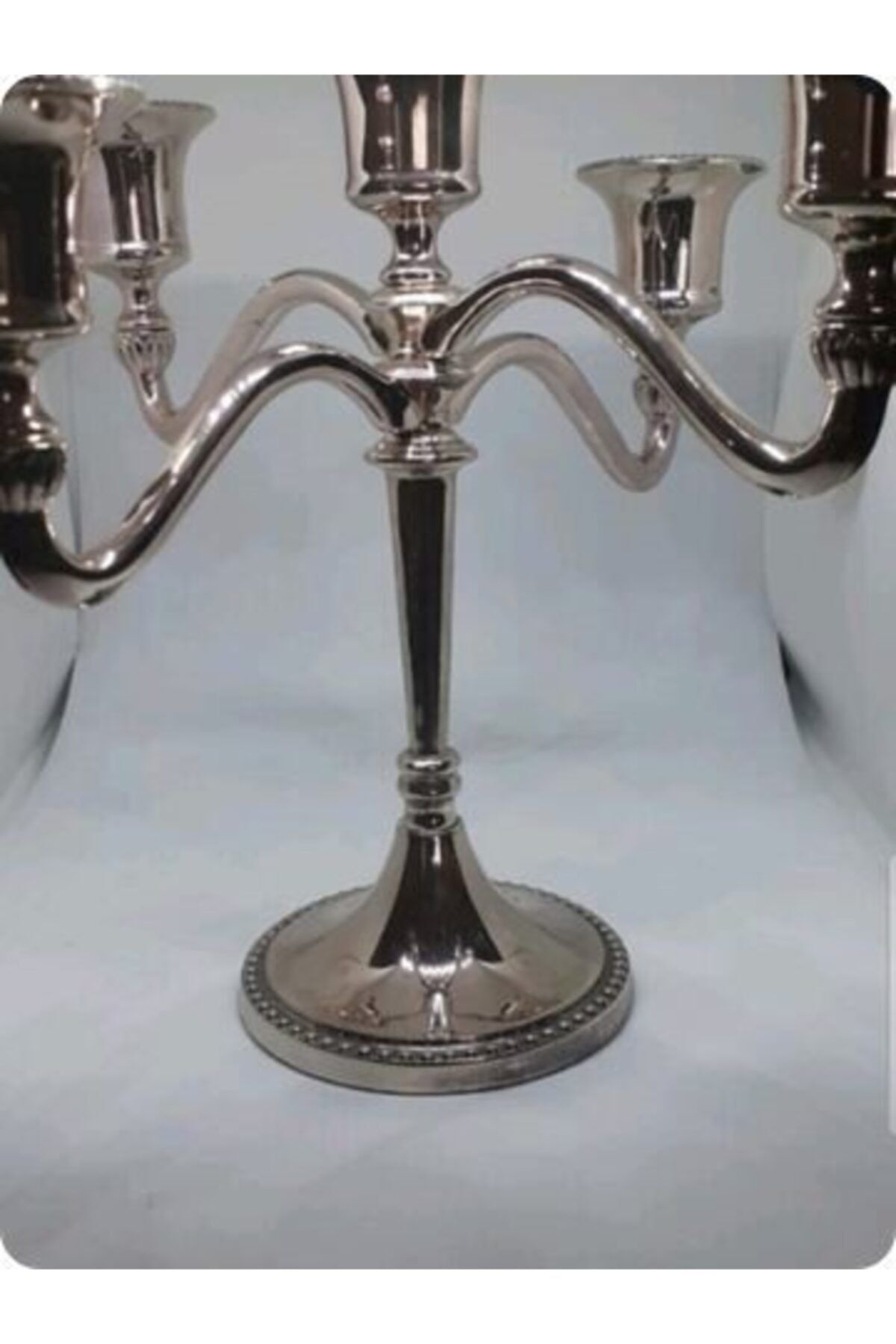 Samin 5 Gözlü Vintage Şamdan 19 Cm