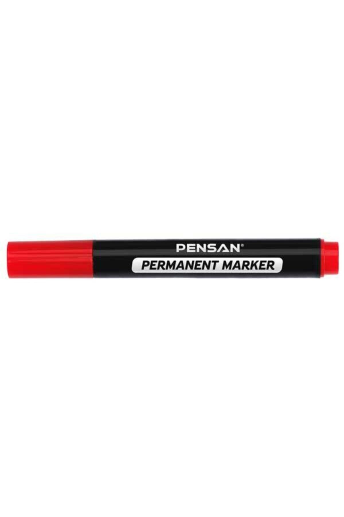 Pensan 6600 Yuvarlak Uç Permanent Marker Kırmızı