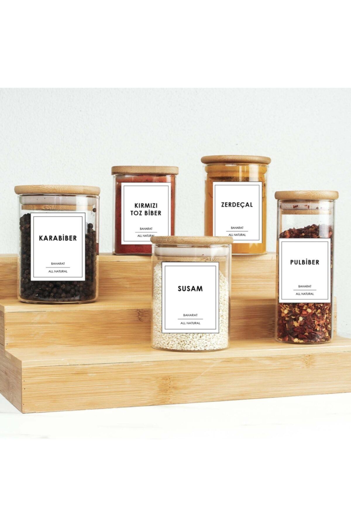 akapella Ikea Baharat Kavanoz 56'lı Sticker Etiket Seti