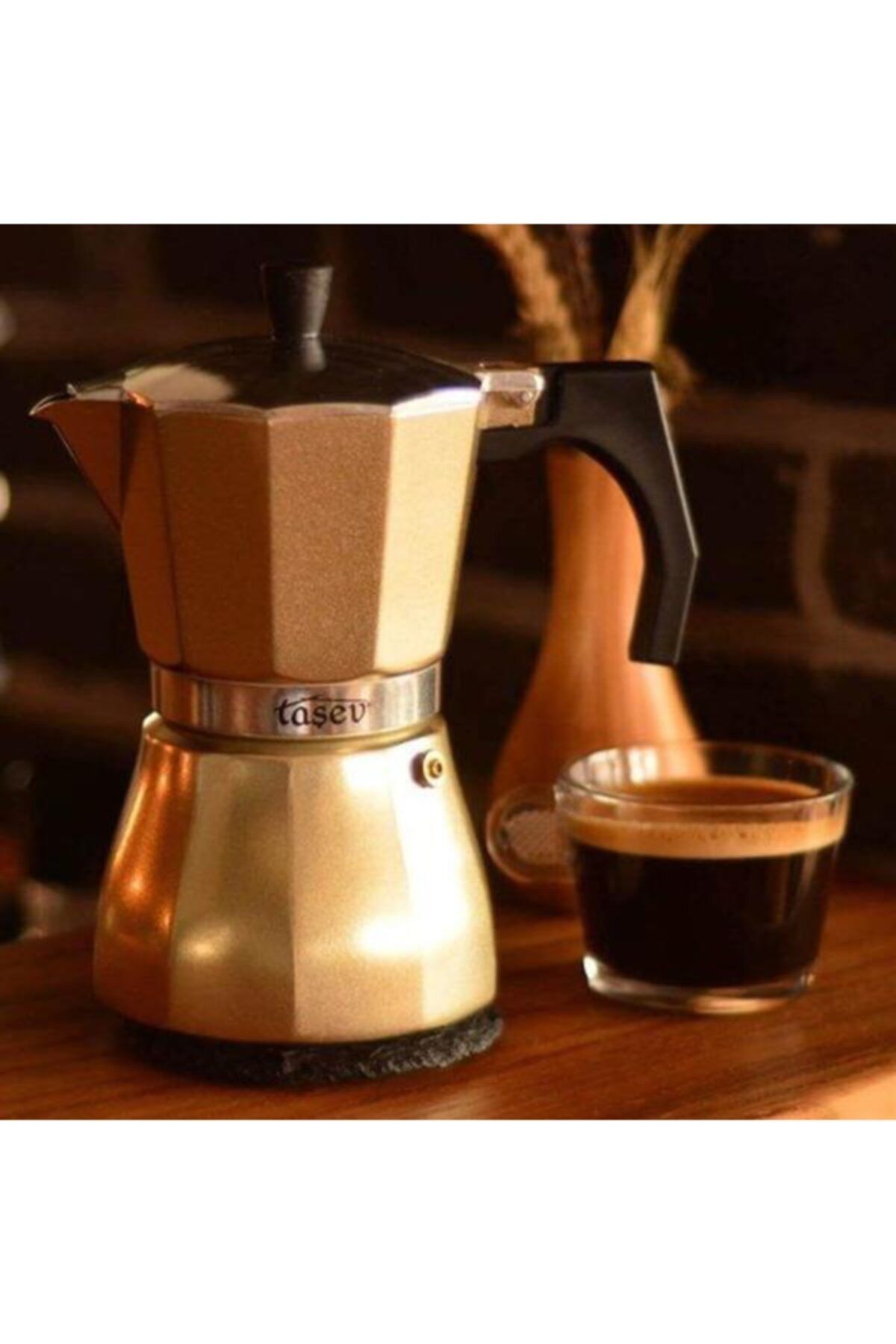 Taşev Romano Moka Pot 6 Fincan - 360 Ml