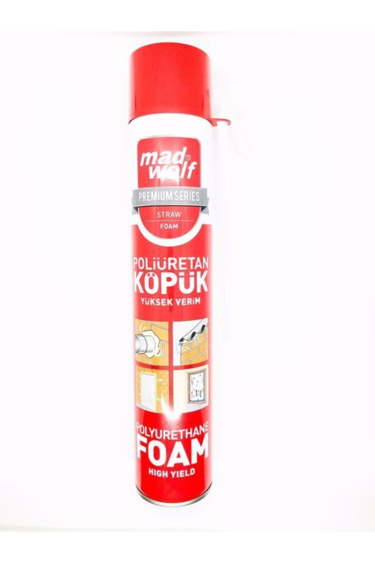 Mad Wolf Madwolf Poliüretan Kapı Pencere Köpüğü Valfli(EMNİYETLİ) 750 ml