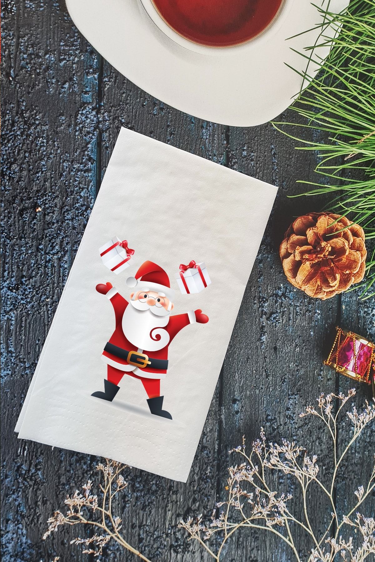 PEKSHOP Noel Baba Baskılı Yılbaşı - Yeni Yıl Peçetesi