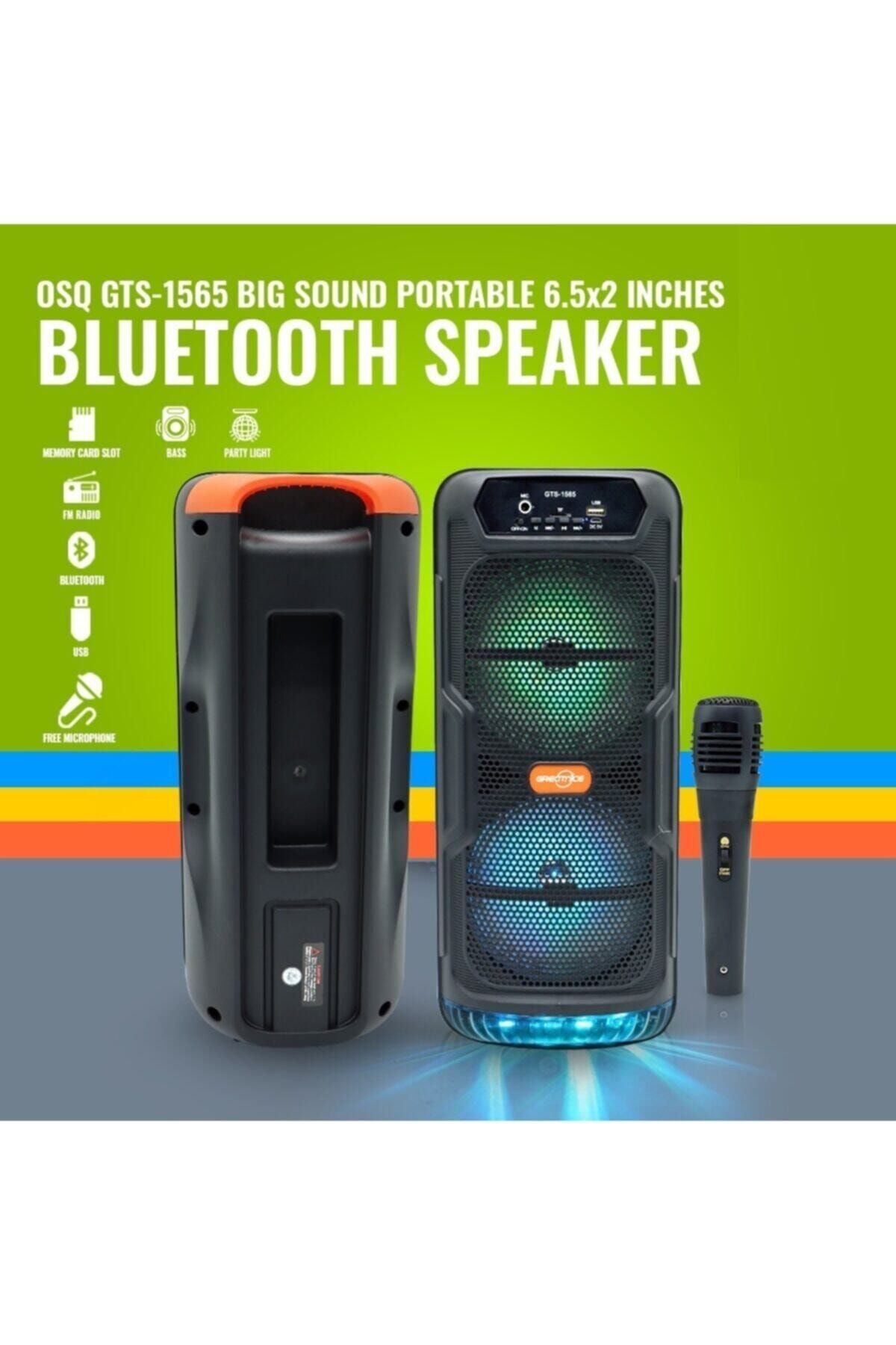 Butfulake Taşına Bilinir Kule Tipi Bluetooth Parti Hoparlörü Işıklı Çift Hoparlör Lazer