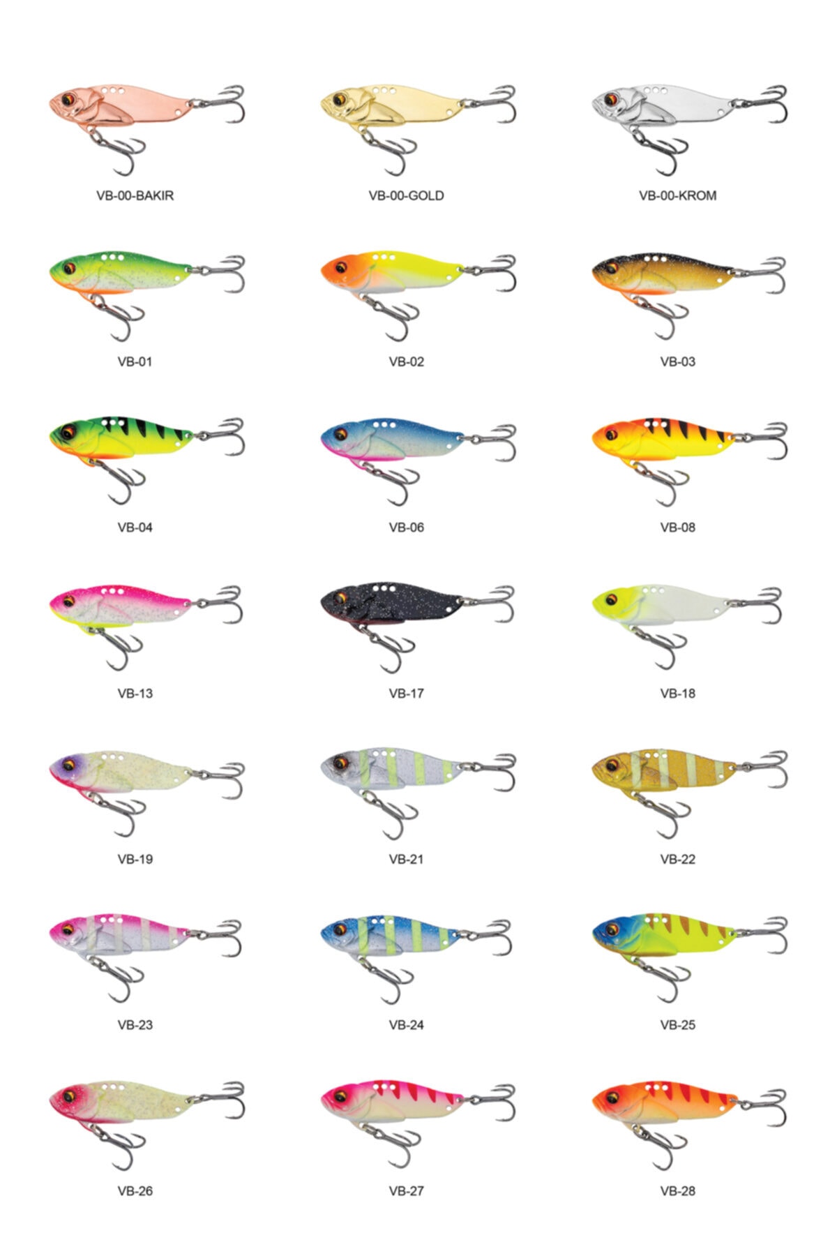 AVCI KAŞIK Yeşil Vıp 63mm 18gr Metal Vibrasyon Sahte Balık