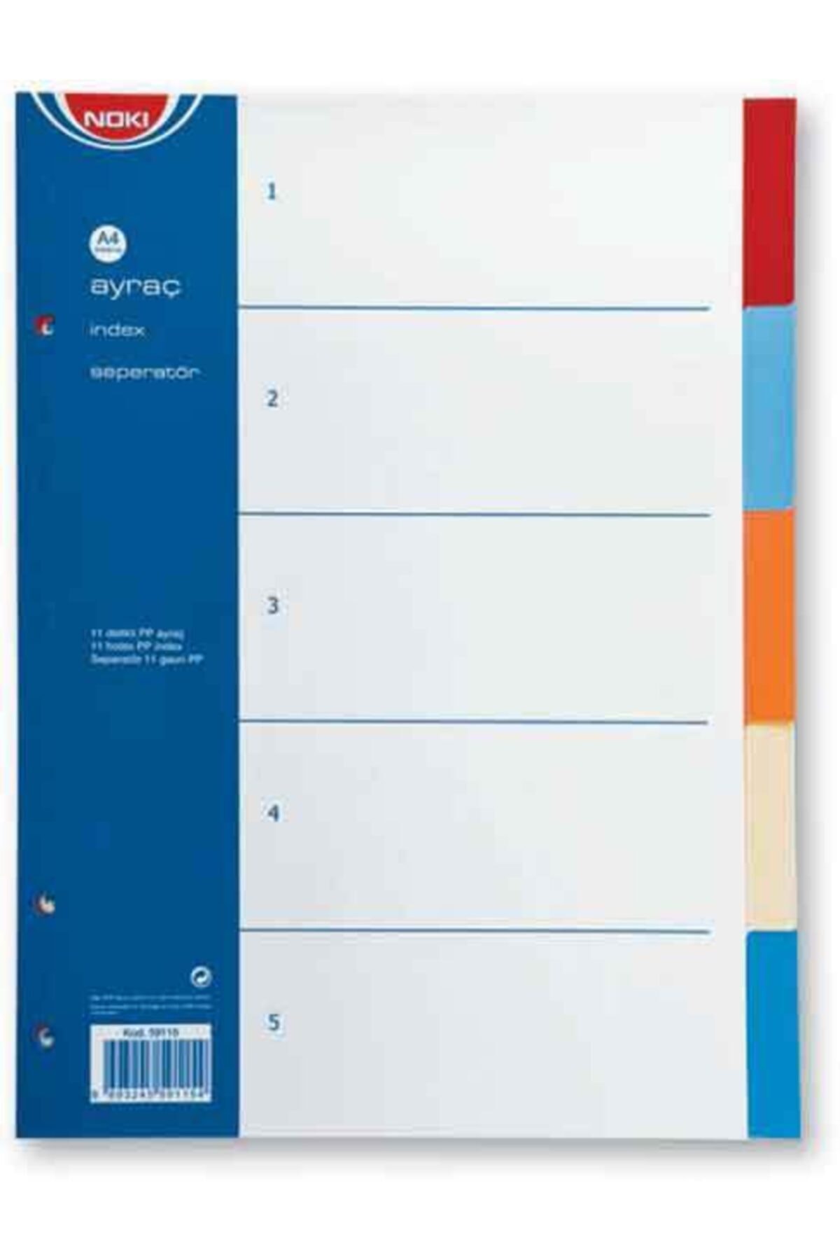 Noki Seperatör 5 Renk 59115