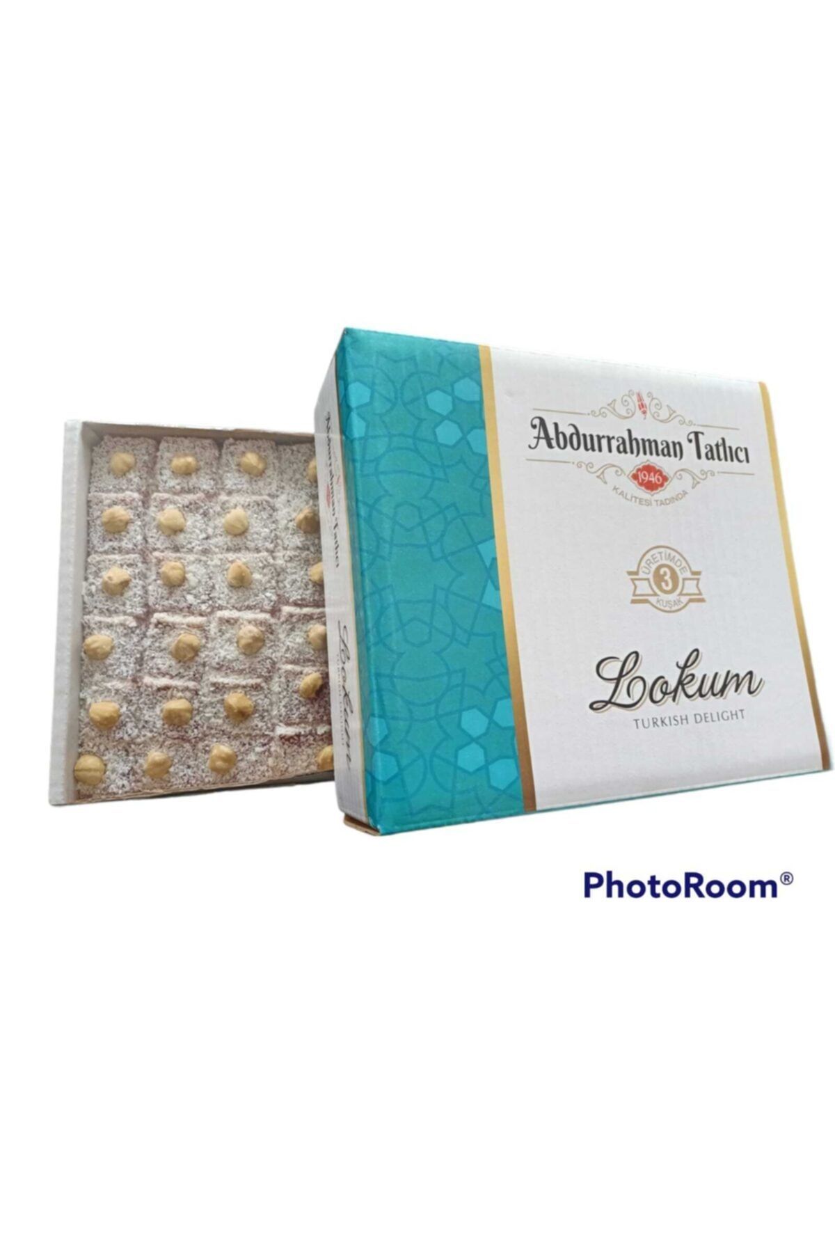 Abdurrahman Tatlıcı Lokum Hindistan Cevizli Çilek Aromalı Fındıklı 2000 Gr.