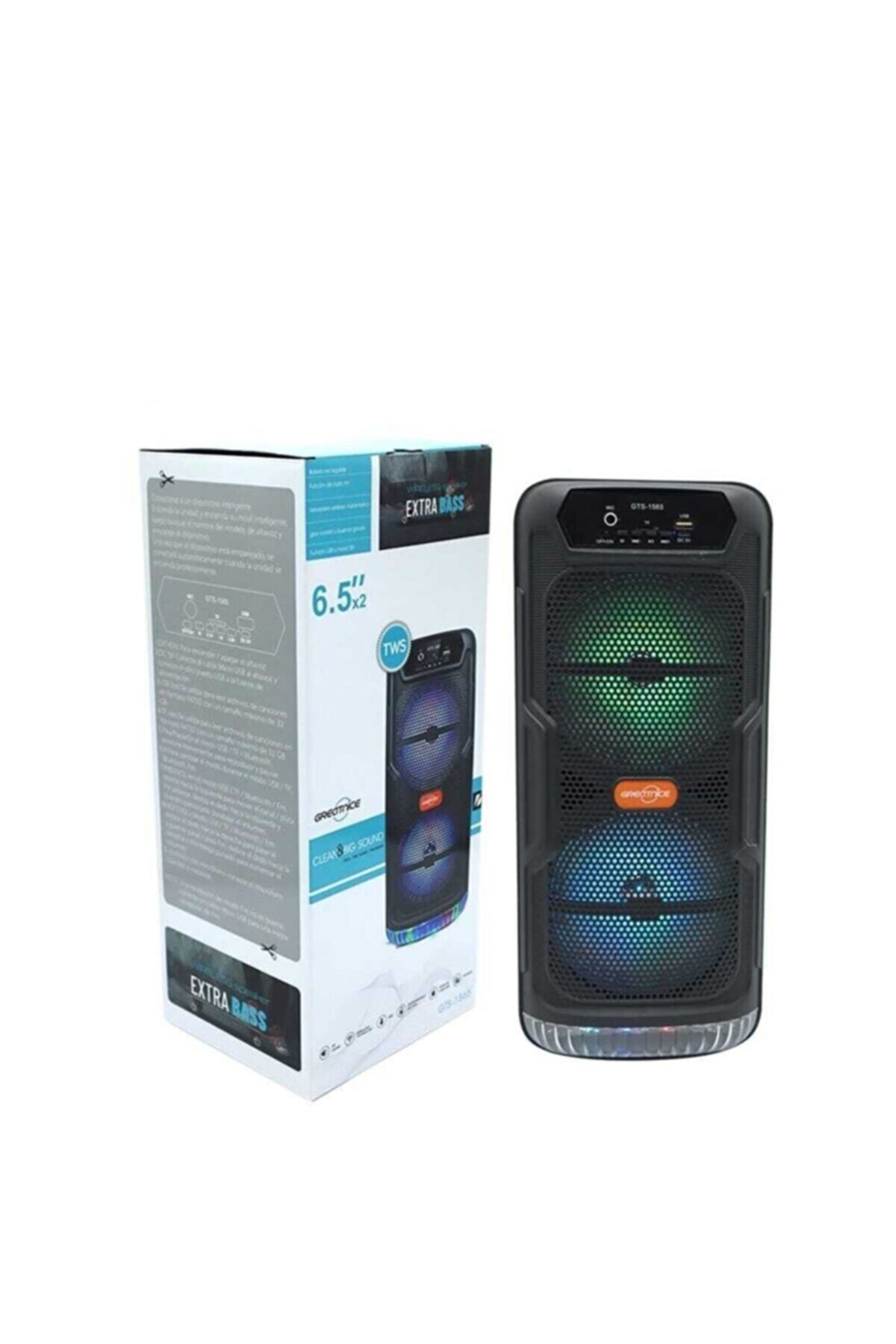 Butfulake Kule Tipi Bluetooth Parti Hoparlörü Işıklı Çift Hoparlör