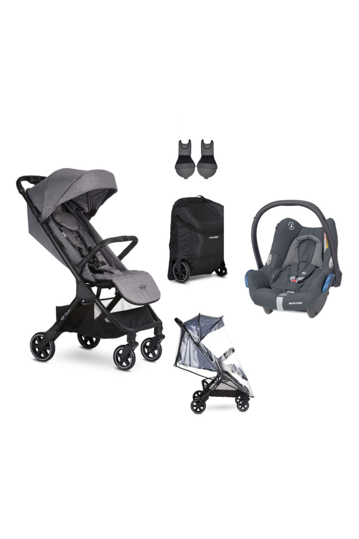 Easywalker Mını By Buggy Snap Travel Sistem Bebek Arabası - Soho Grey