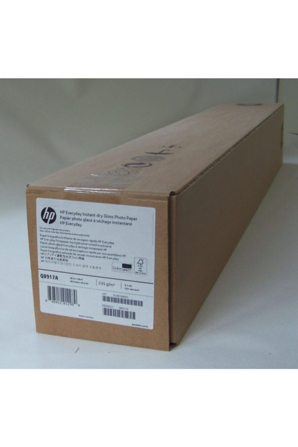 HP Q8917a Everday Pigment - Dye Ink Glossy Photo Paper (914MM X 30,5MT)