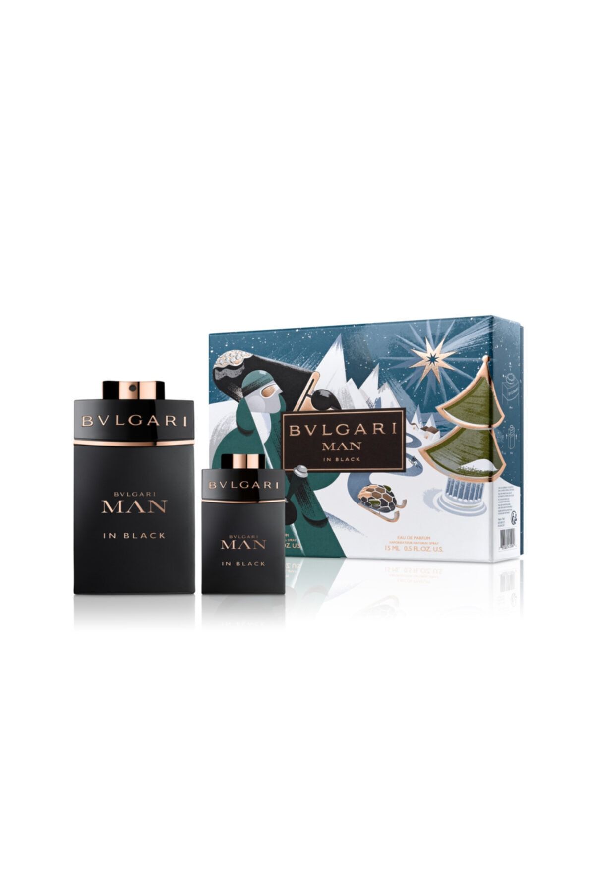 Bvlgari Bvlgarı Man In Black Erkek Parfüm Seti (100ml Edp + 15ml Edp)