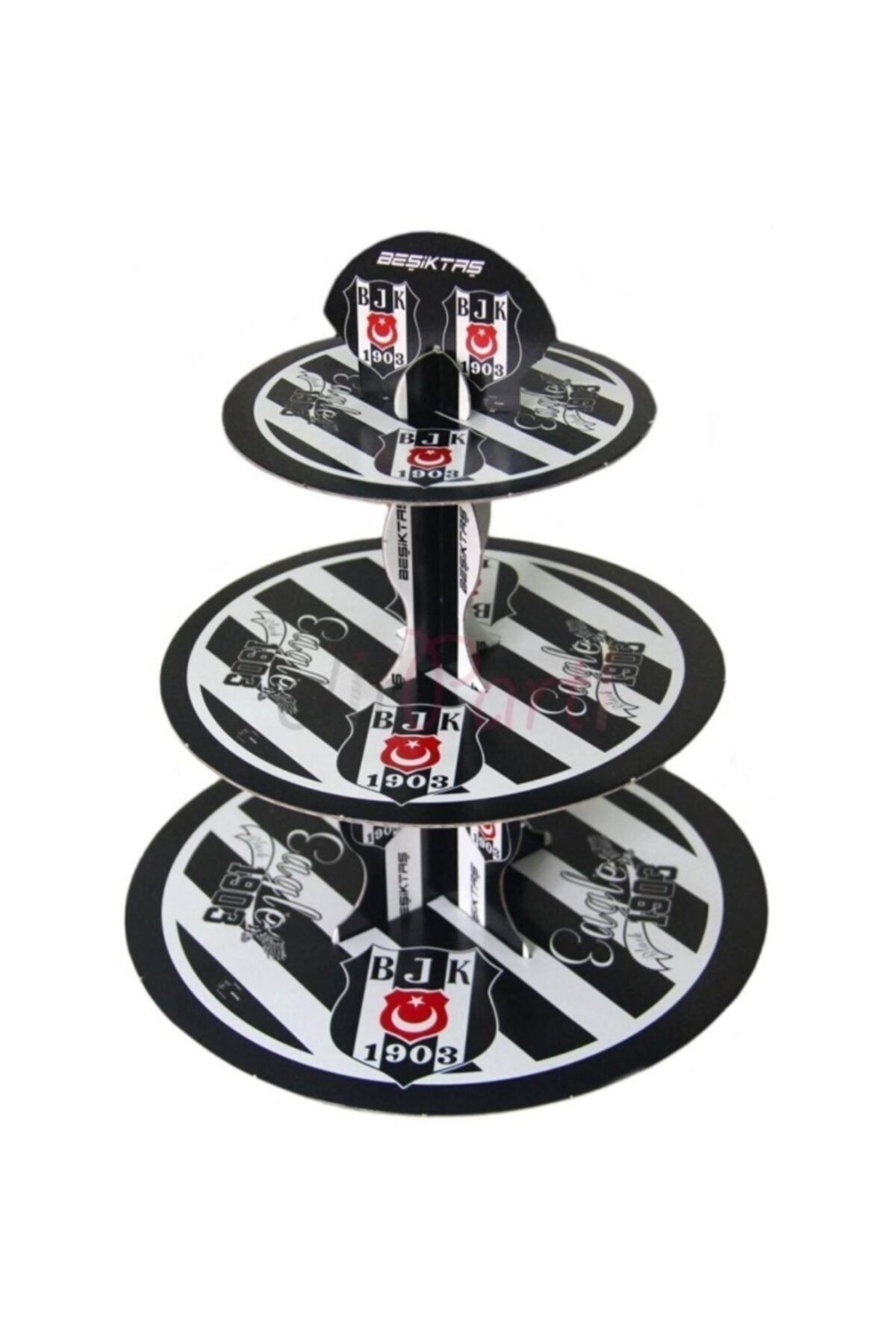 hediyelikcim Beşiktaş 3 Katlı Cupcake Sıtandı