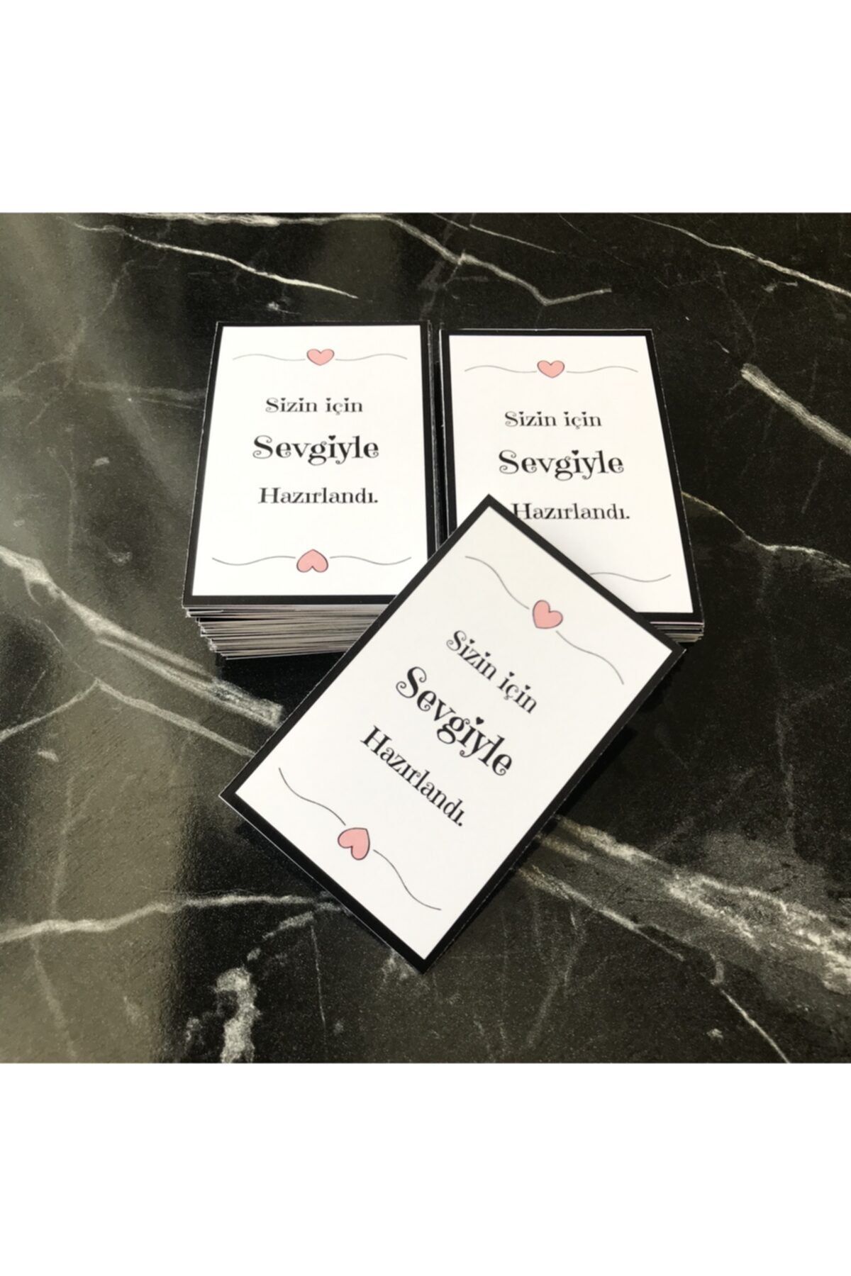 Hayal.kirtasiyesi Kart Etiket “sizin Için Sevgiyle Hazırlandı”