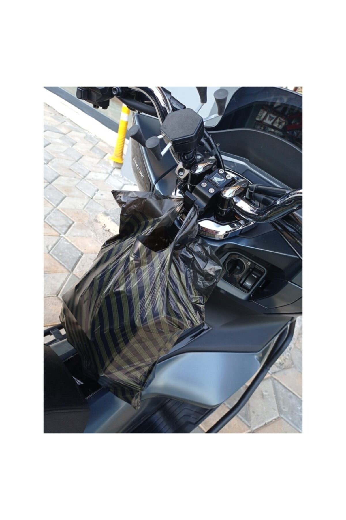 MotoExpress Honda Pcx Uyumlu Motosiklet Gidon Poşet Askısı