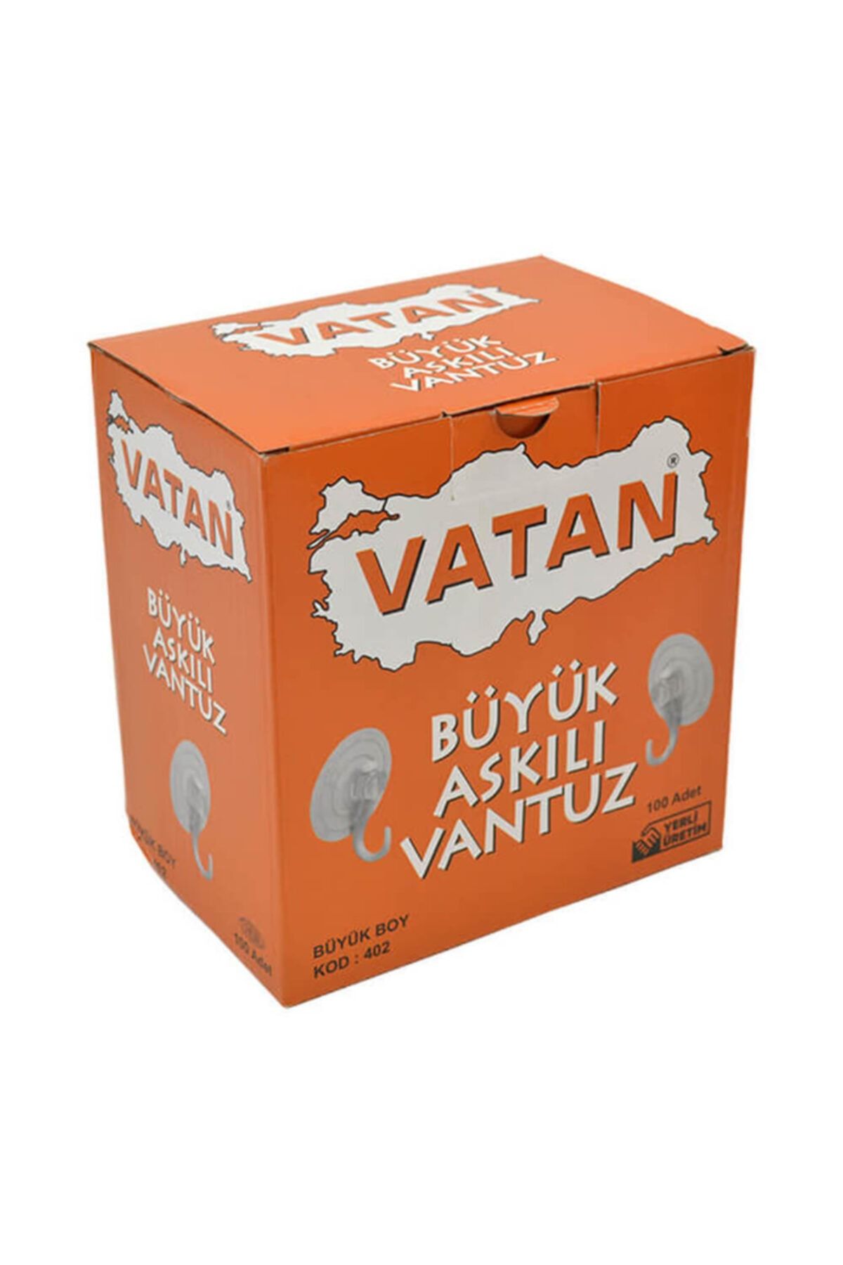 Vatan Vantuz Askılı Büyük 100lü Vt-402