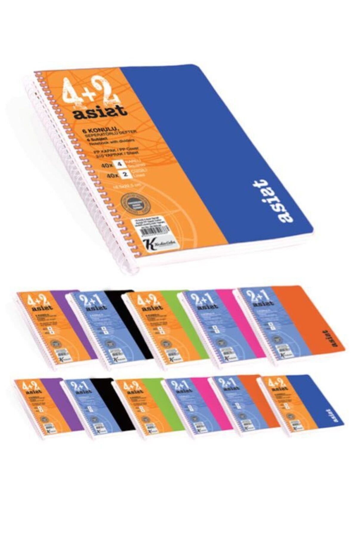 Keskin Asist A4 300 Yp 8+2 Ayr. Pp Kp. Defter