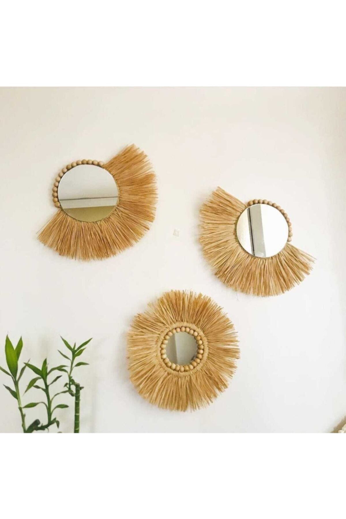 MUJA DEC 3'lü Rafya Ayna