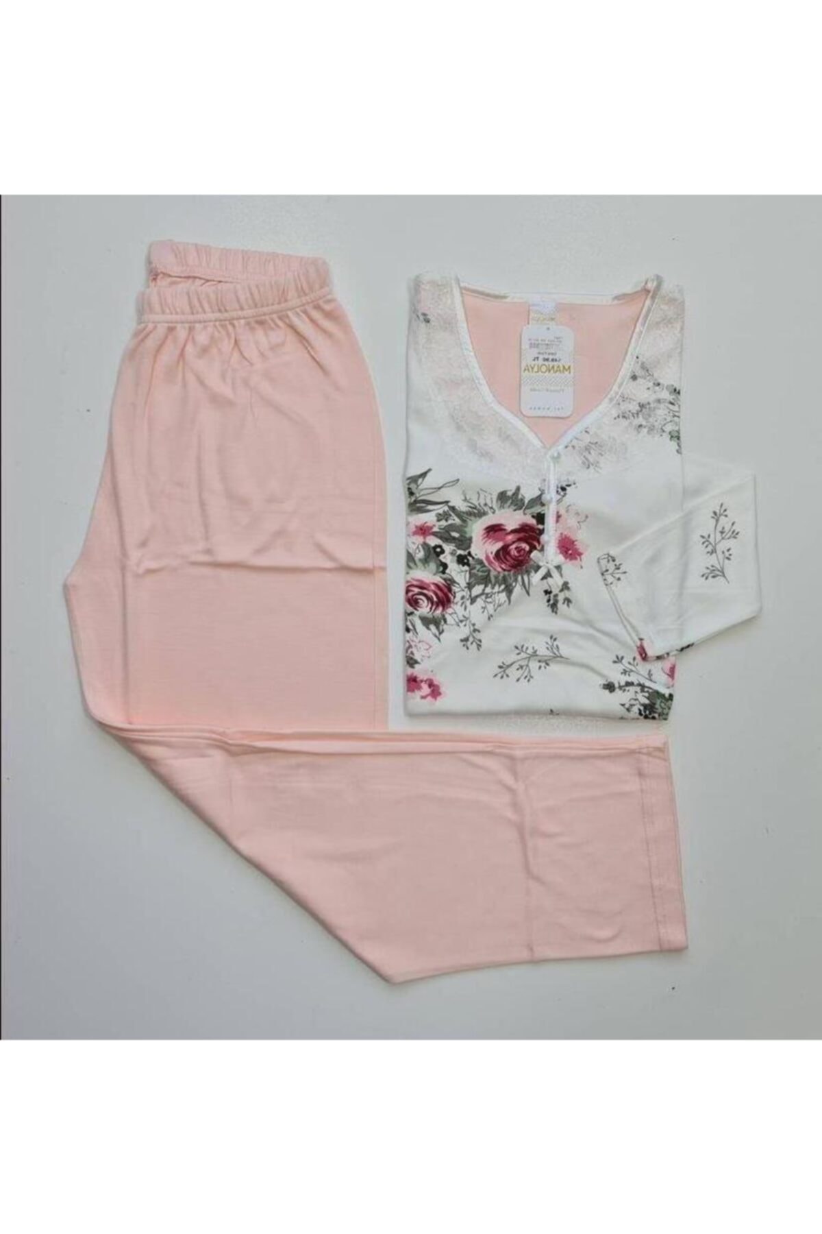 Manolya Pamuklu Pijama Takımı Mn855
