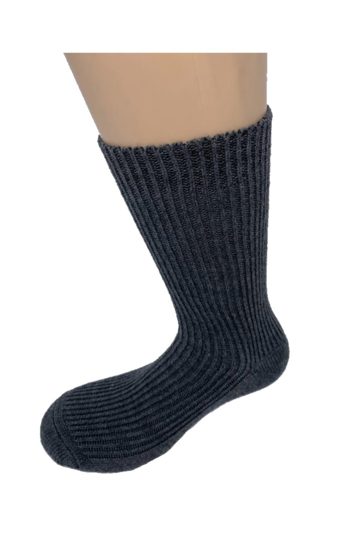 Bamuta Bayan Yün Soket Bot Çorabı Antrasit