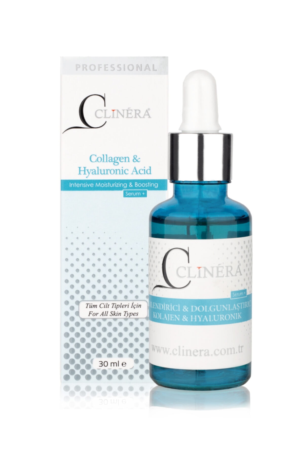 CLİNERA ® Kolajen & Hyalüronik Asit Cilt Serumu. Yoğun Nemlendirici Ve Dolgunlaştırıcı Serum 30 ml