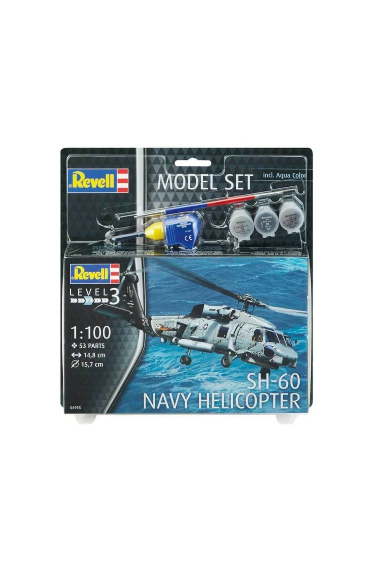 REVELL Model Set SH-60 Navy Helikopter 1:100-64955