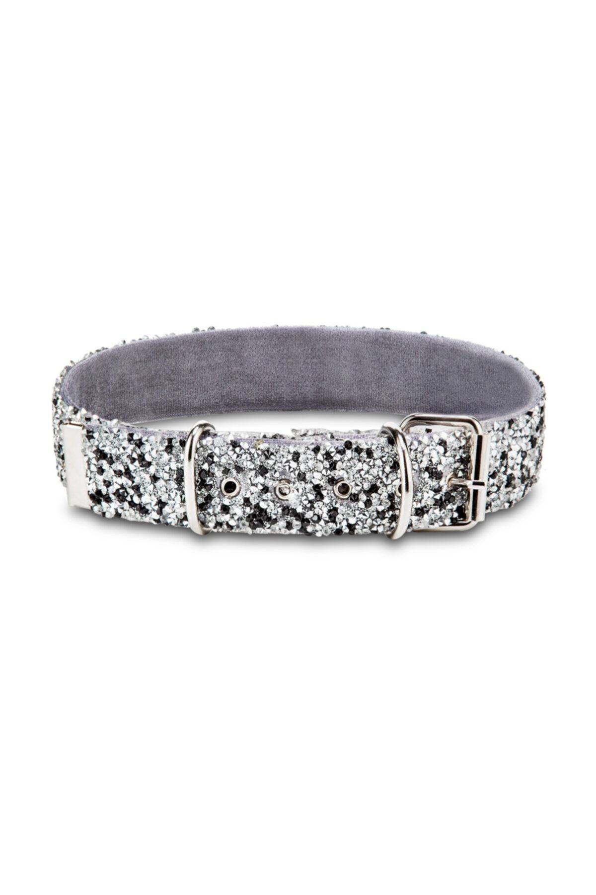 We Are Conseption Pet Tasma Taşlı Parlak Fashion Gümüş Kedi Köpek Için Orta-büyük Irk (medıum)