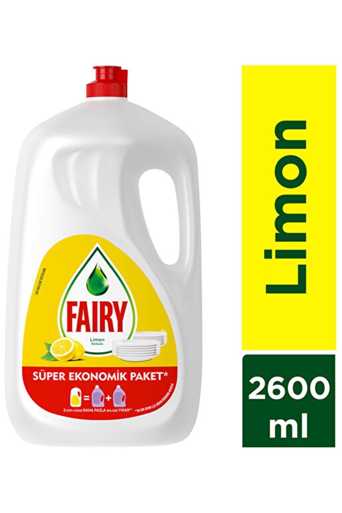 Fairy 2600 Ml Sıvı Bulaşık Deterjanı Limon
