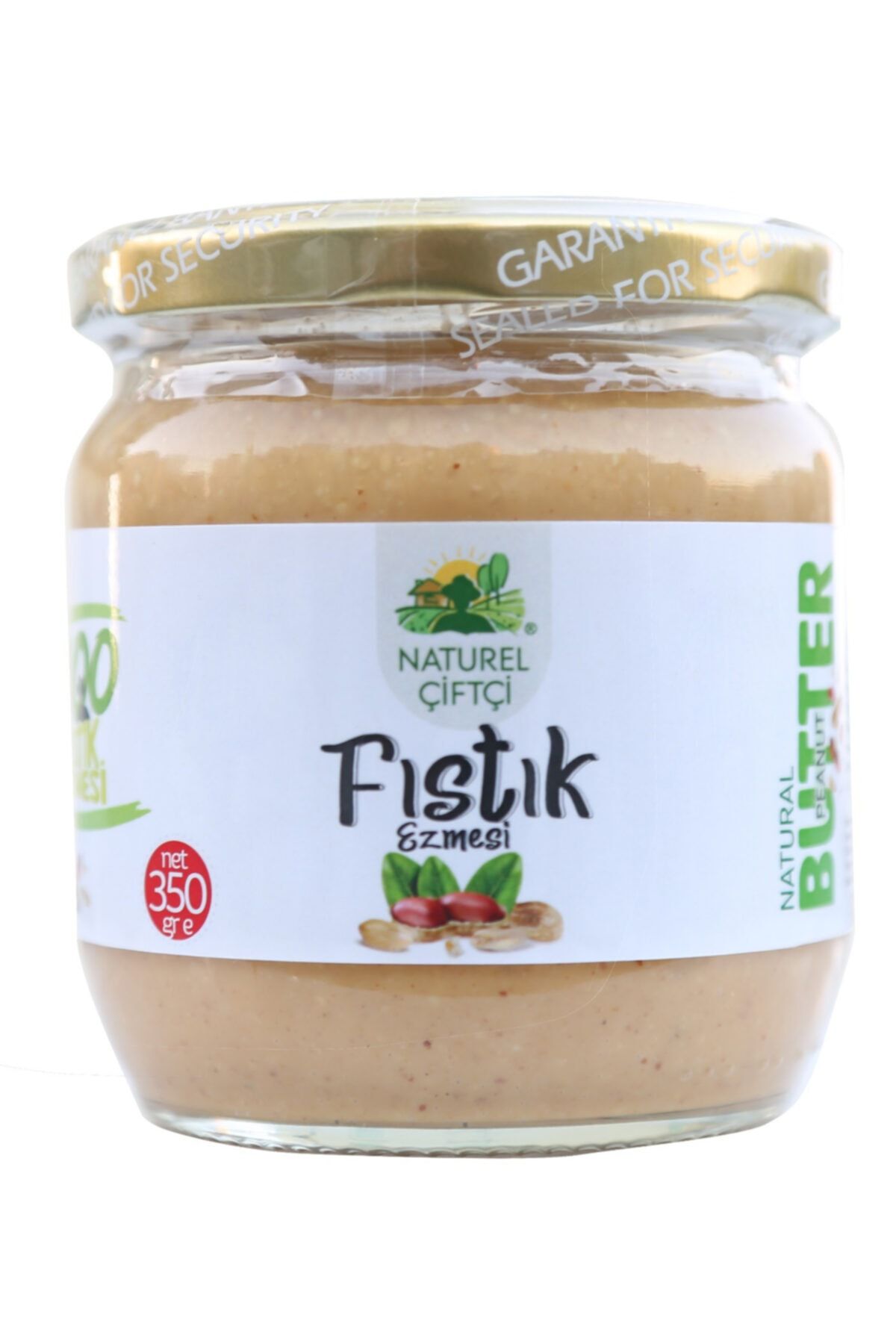 Naturel Çiftçi Ntezme04 Parçacıklı Katkısız Doğal Yer Fıstığı Ezmesi 350gr