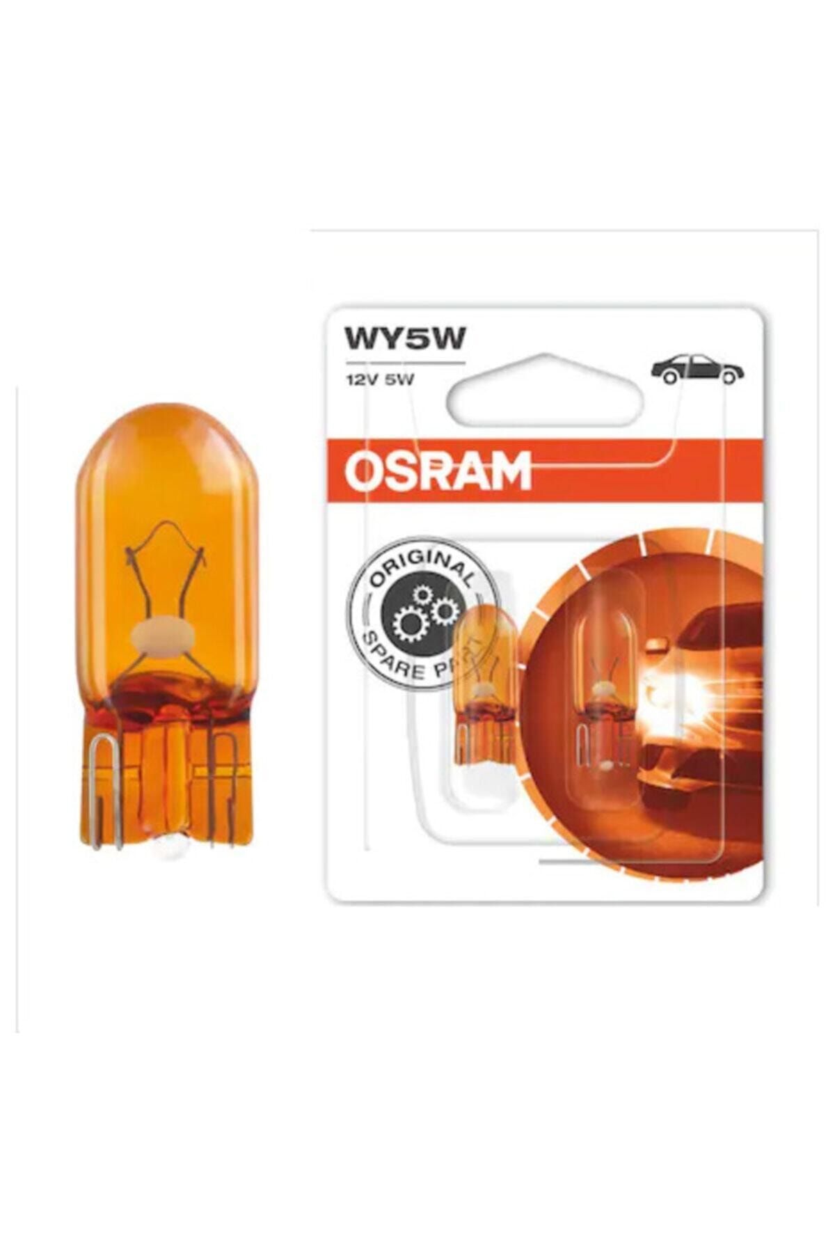 Osram 12v 5w Dipsiz T10 Turuncu Park Ampulü (2 Adet)