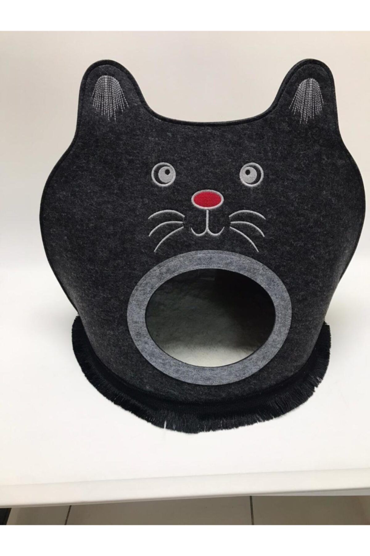Lepus Keçe Kedi Yuvası Koyu Gri
