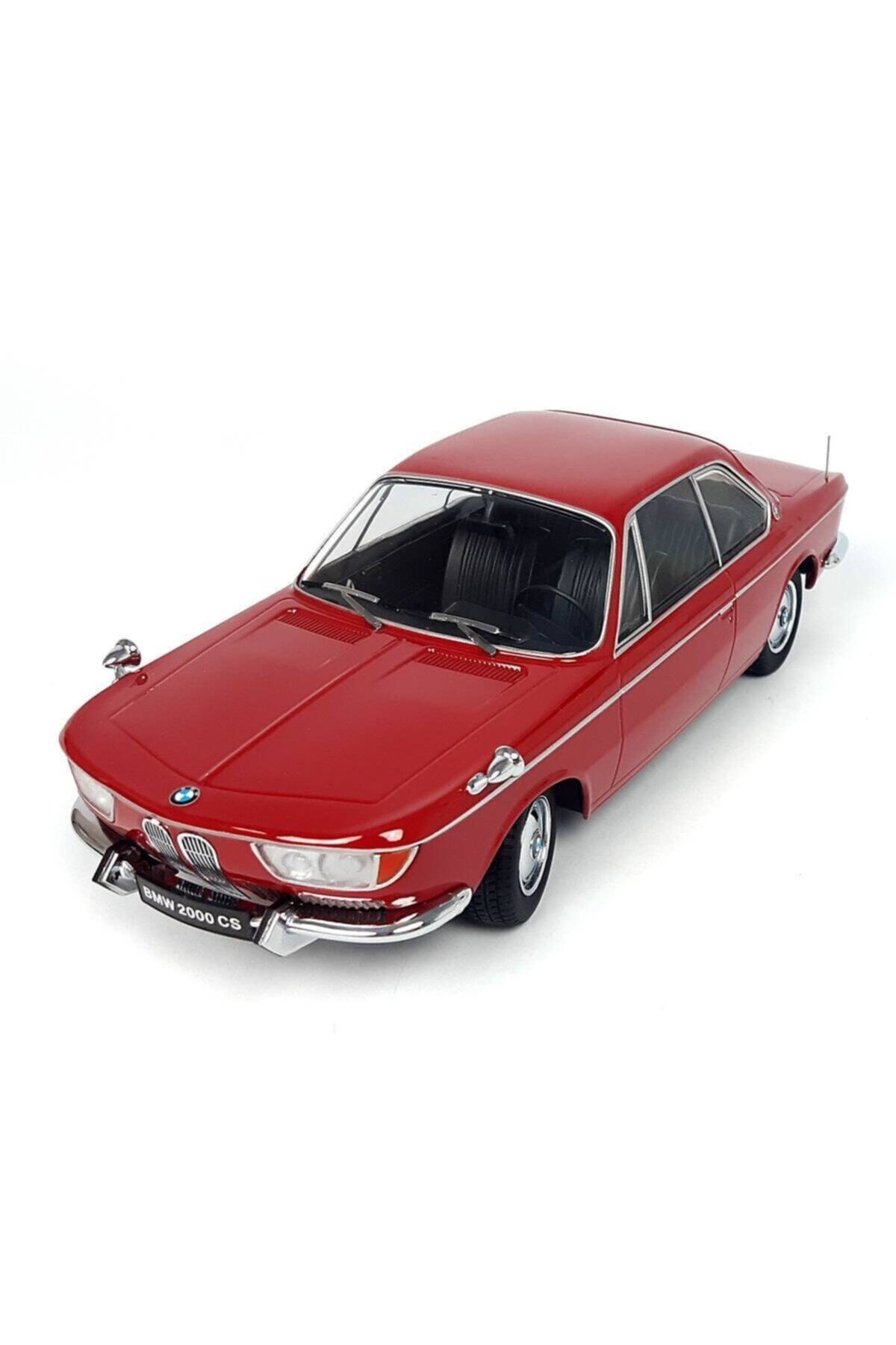 KK Scale Kkscale 180122 1/18 1965 Bmw 2000 Cs, Red, Sergilemeye Hazır Metal Araba Modeli