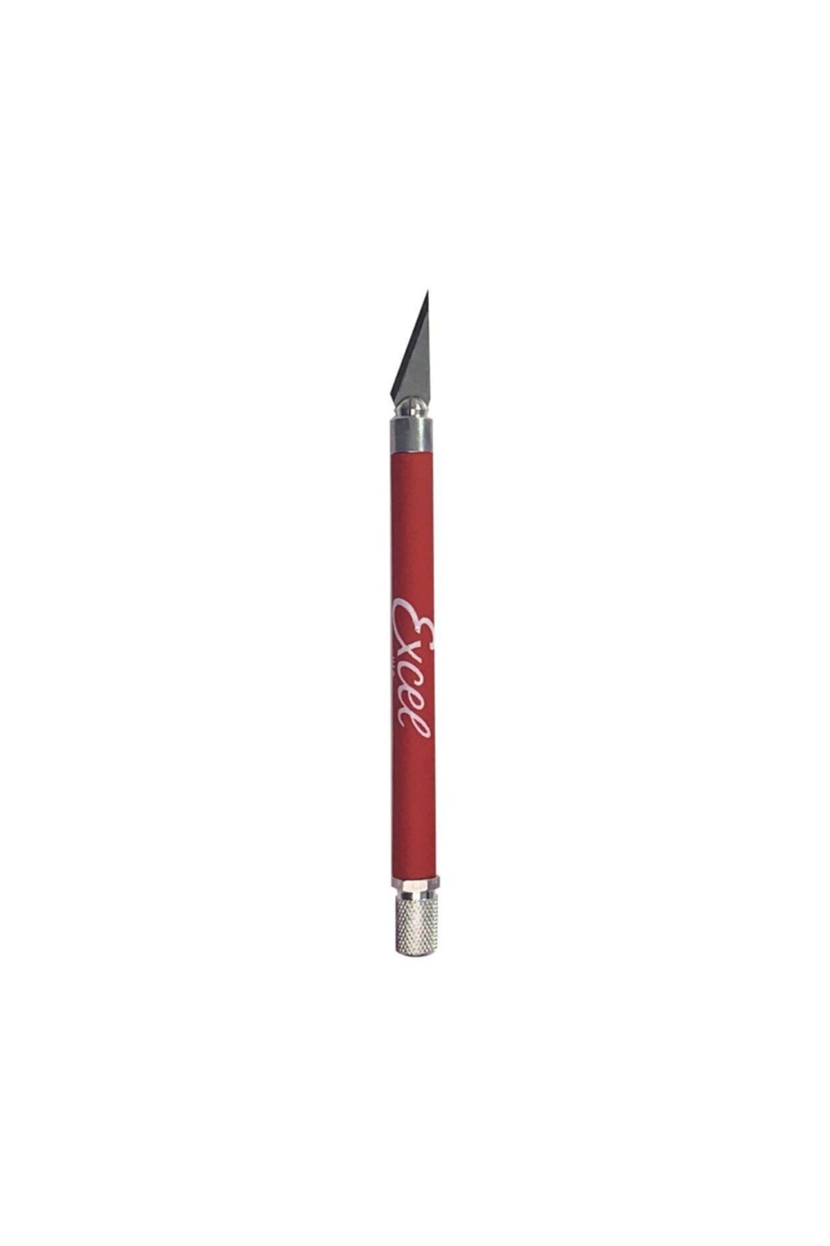 Excel K18 Grip-on Knife Red With Safety Cap