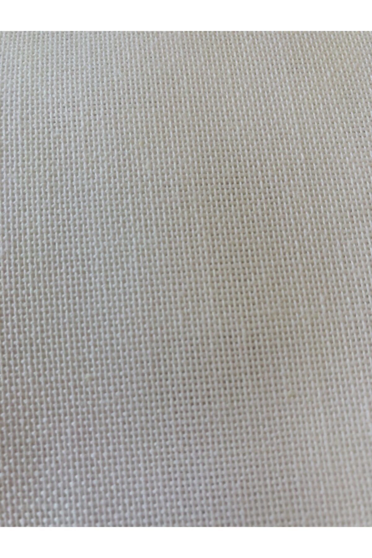 Etuval Linen Etamin Işleme El Nakış Kumaşı Krem Renk