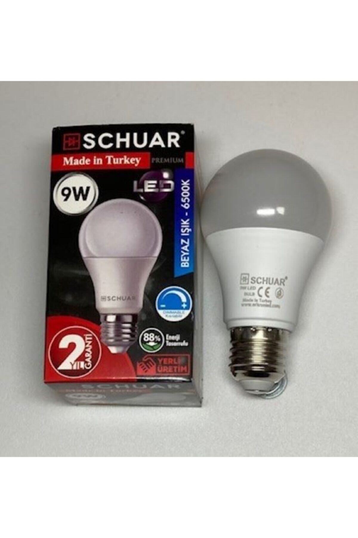 SCS Dimmerli 9 Watt Kısılabilir Ayarlı Beyaz Işık Led Ampul 2'li Paket
