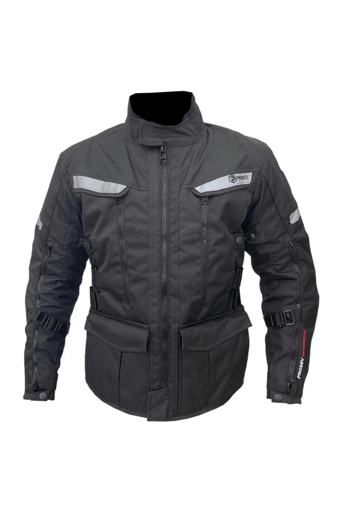 Prosev 7150 Siyah 4 Mevsim Uzun Erkek Motosiklet Montu