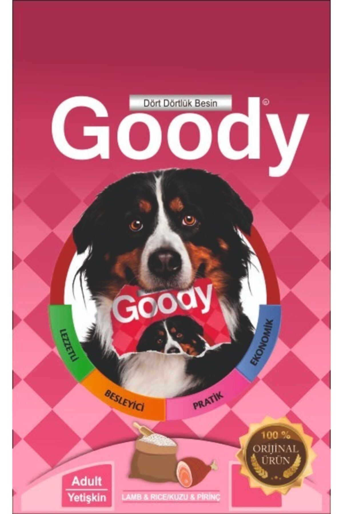 NATURAL PET PET FOOD GRANDE LİFE Goody Kuzu Etli Ve Pirinçli Yetişkin Köpek Maması 500 gr Şeffaf Pkt