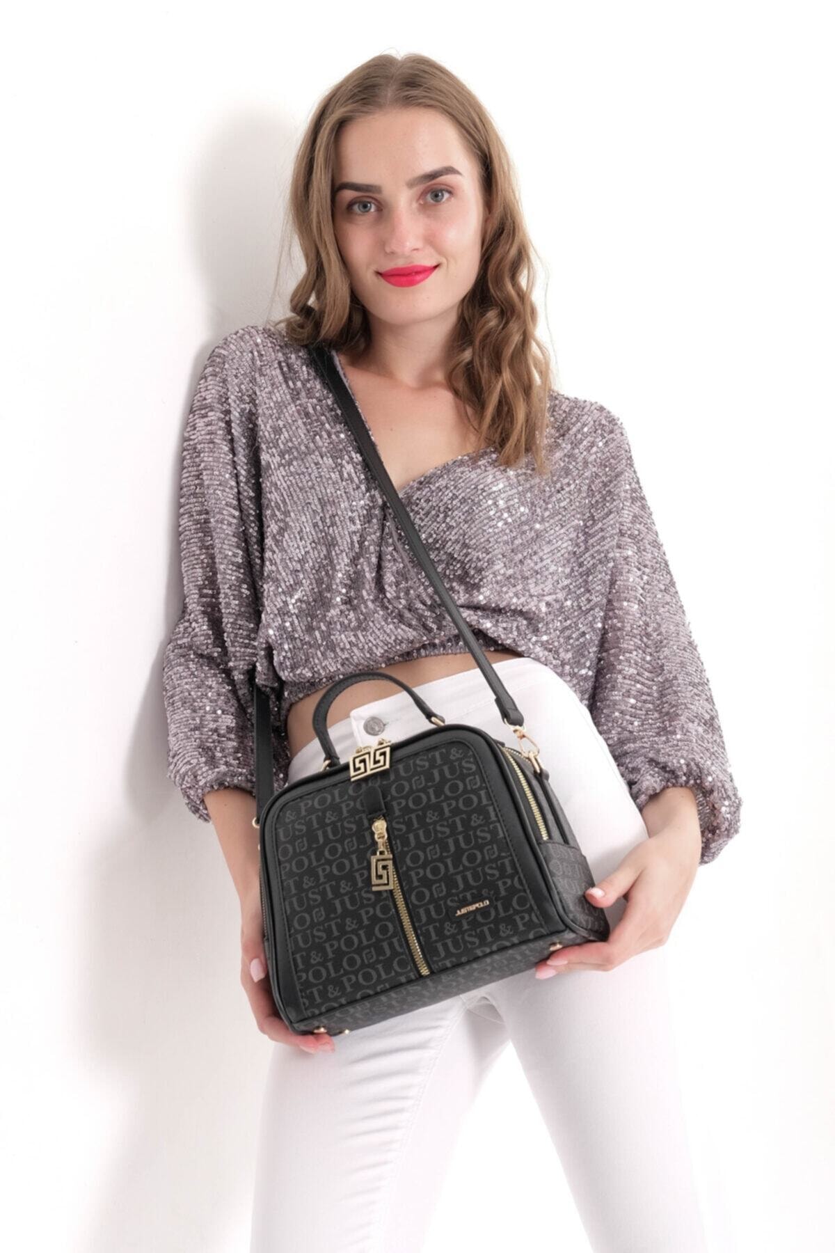 Just Polo Kadın Siyah El Ve Omuz Çantası