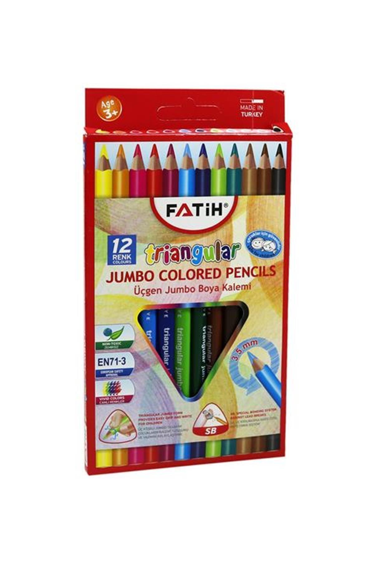 Fatih Marka: 12 Renk Üçgen Jumbo Kuruboya 33490 Kategori: Kuru Boya Kalemi