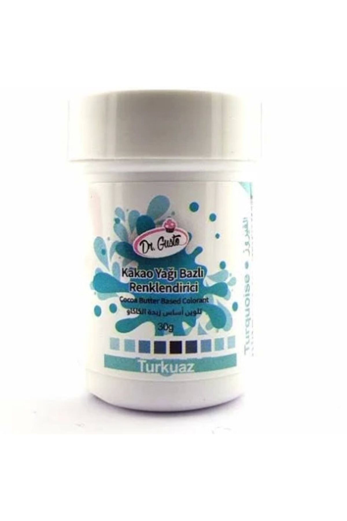 Dr. Gusto Kakao Yağı Bazlı Turkuaz Çikolata Boyası 30 Gr
