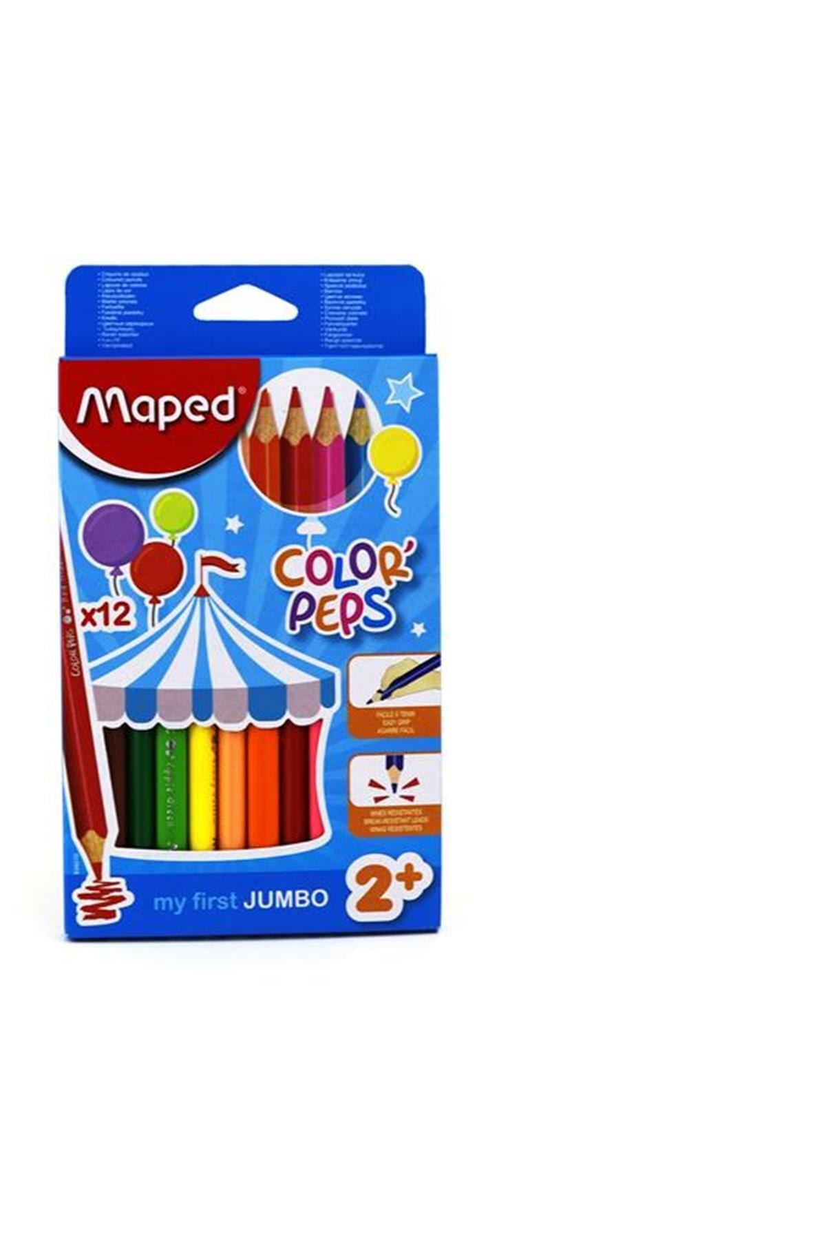 Maped Marka: 12 Renk Jumbo Kuru Boya Kalemi 834010 Kategori: Kuru Boya Kalemi