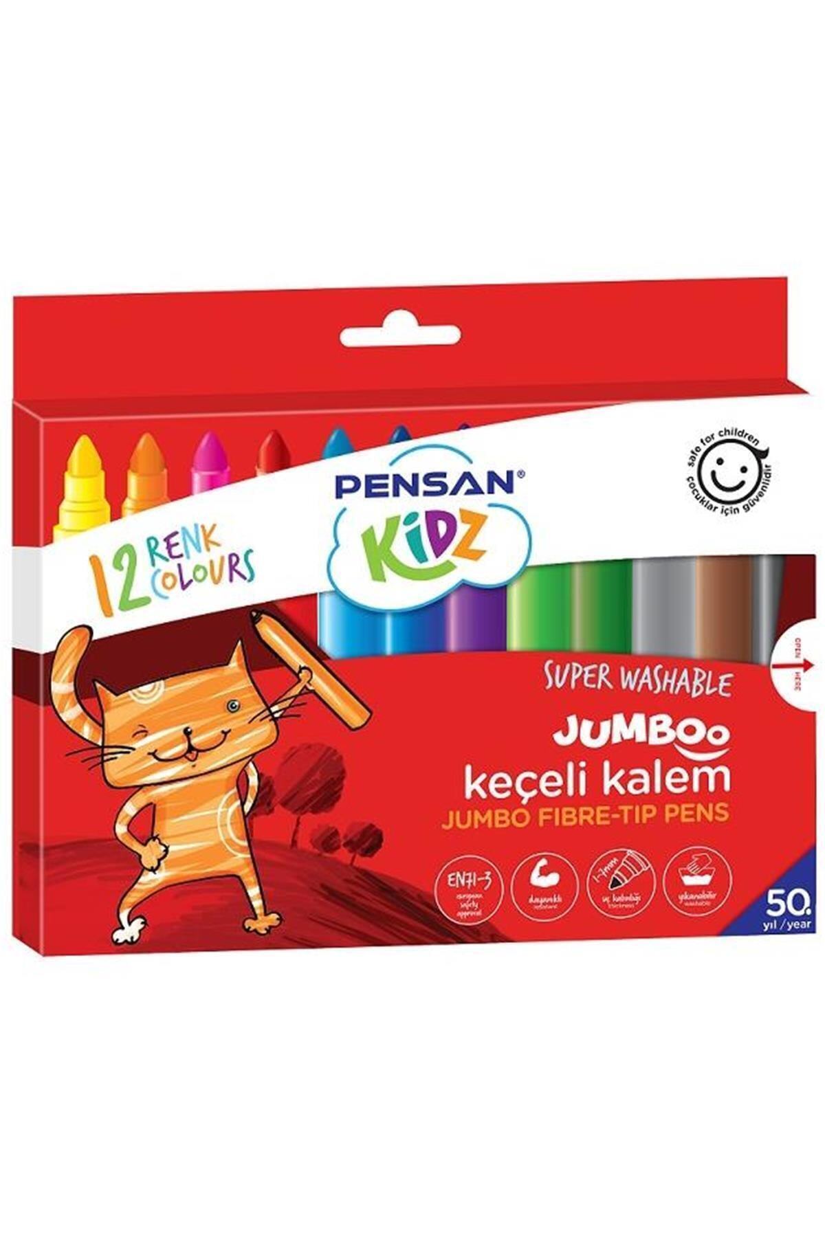 Pensan Marka: Kidz Yıkanabilir Jumbo Keçeli Kalem 99040 Kategori: Kuru Boya Kalemi