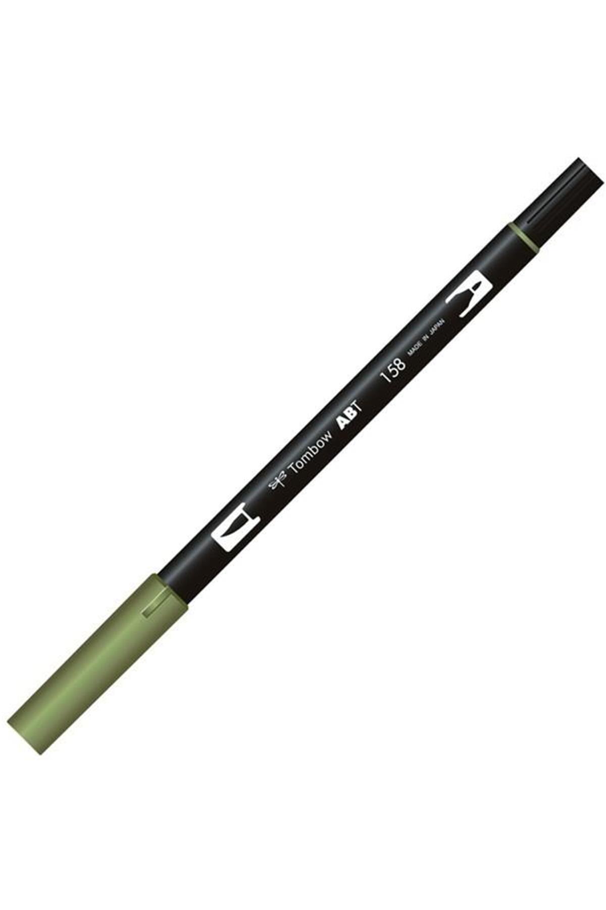Tombow Marka: Dual Brush Pen Fırça Uçlu Koyu Zeytin Yeşili Keçeli Kalem T-158 Kategori: Kuru Boya Ka