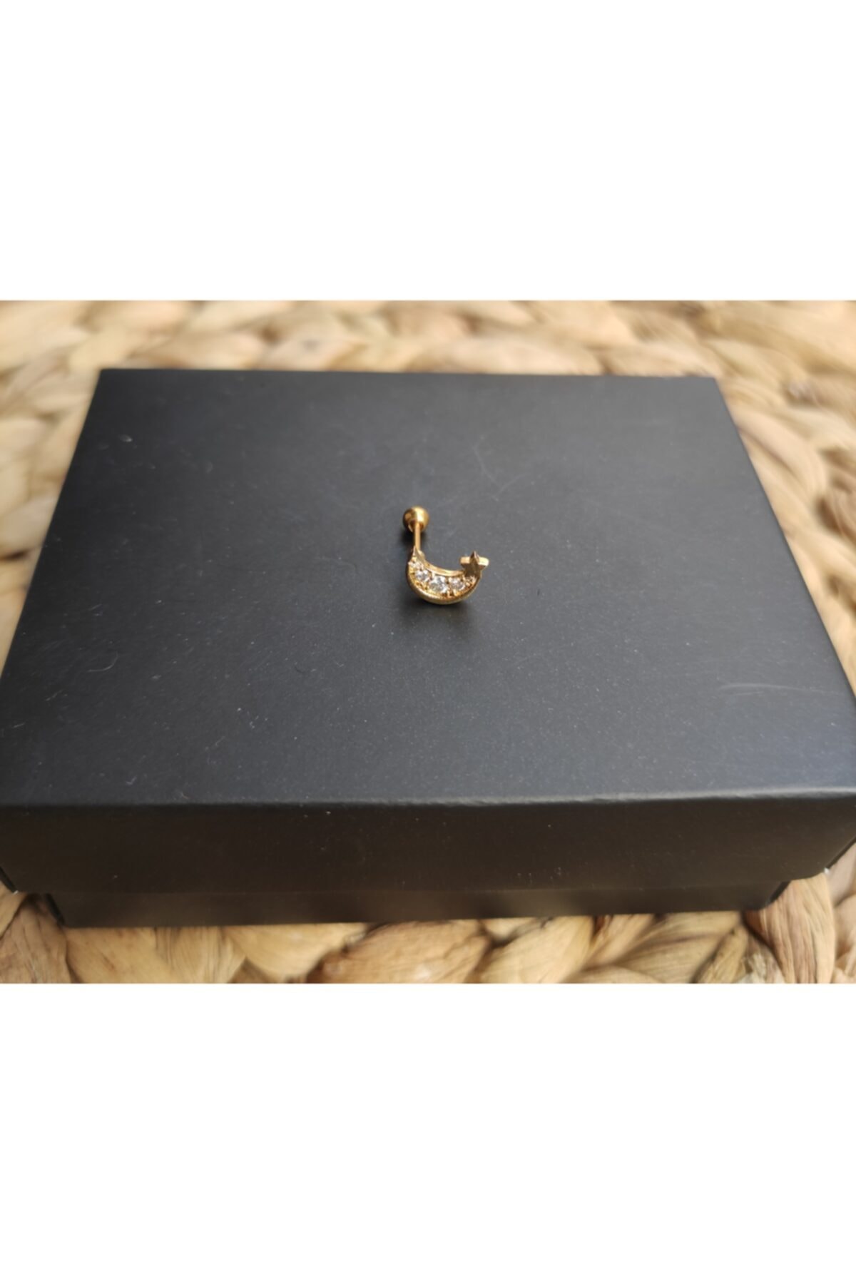 ecrin aksesuar Gold Renk Tragus Helix Piercing Küpe
