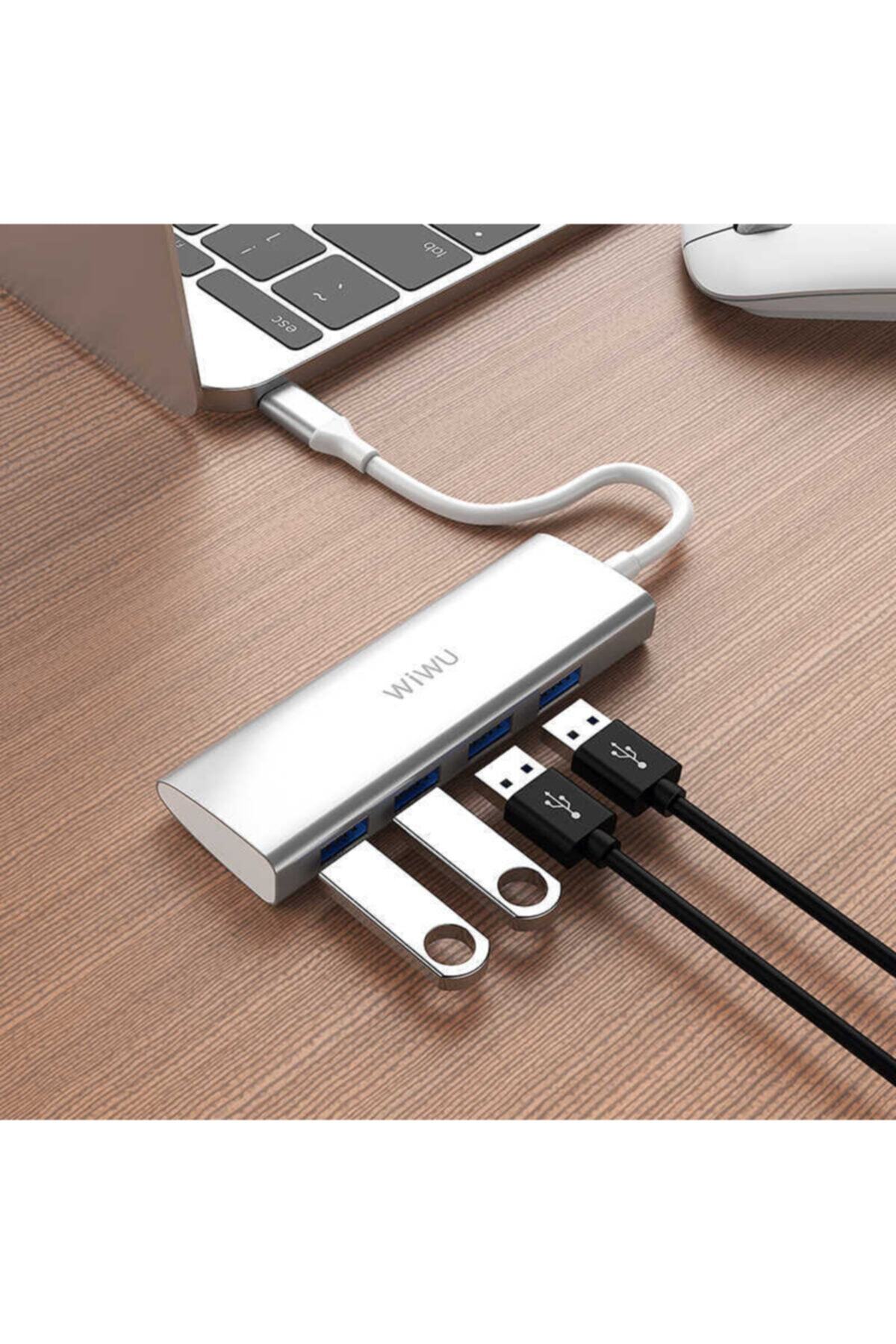 WIWU Macbook 16 Inç Touch Bar Uyumlu 4 In 1 Type-c Çoklayıcı